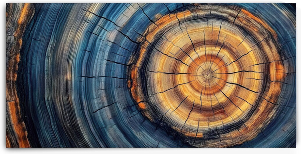Tree rings like the sun in the eyes 1 by Deep River