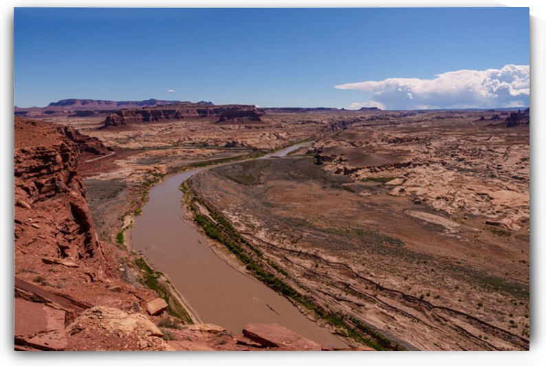 Hite Overlook Edge Colorado River by Jennifer White