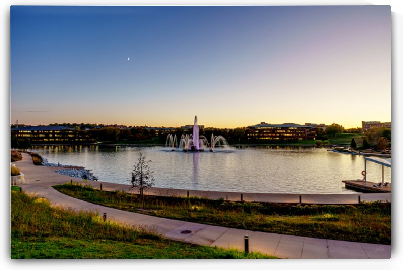 Moon Over Heartland Of America by Jennifer White
