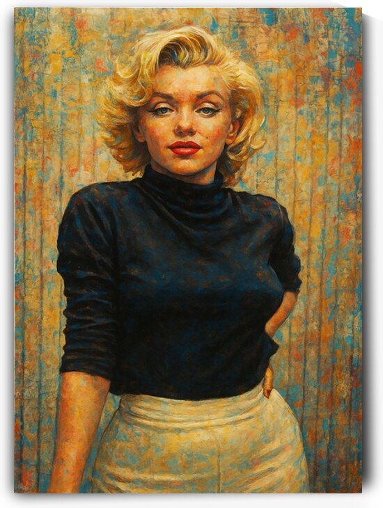 Timeless Elegance – Marilyn Portrait Art Print by Daveschloffiart