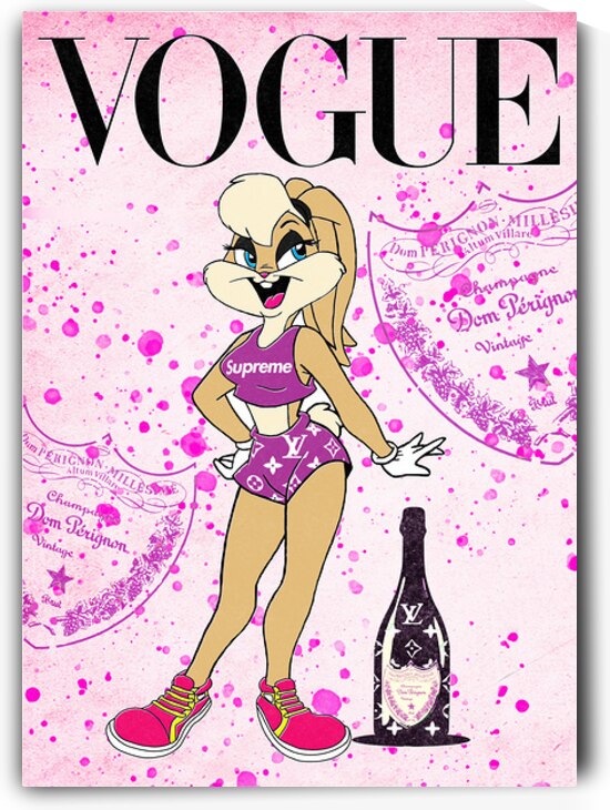 Vogue Bunny – Pop Art Fashion Icon Print by Daveschloffiart