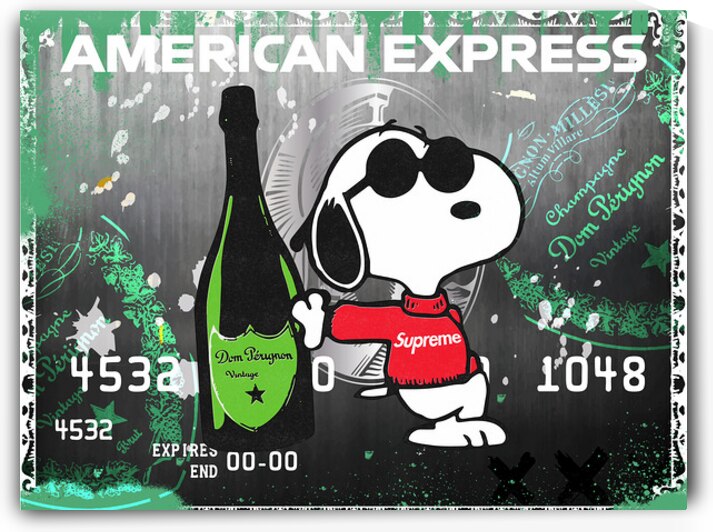 Snoopy Luxe – Champagne Dreams on Credit by Daveschloffiart