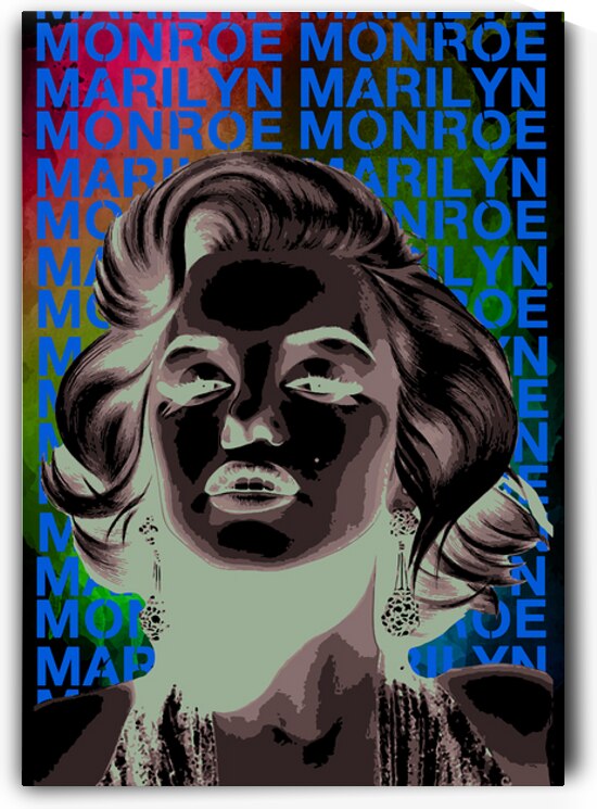 Timeless Icon – Marilyn Monroe Watercolor Pop Art by Daveschloffiart