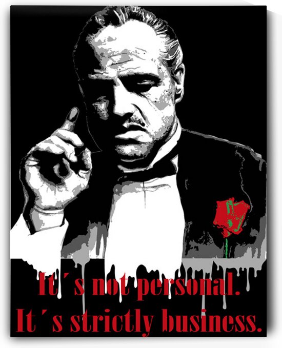 Strictly Business – The Godfather Pop Art Tribute by Daveschloffiart