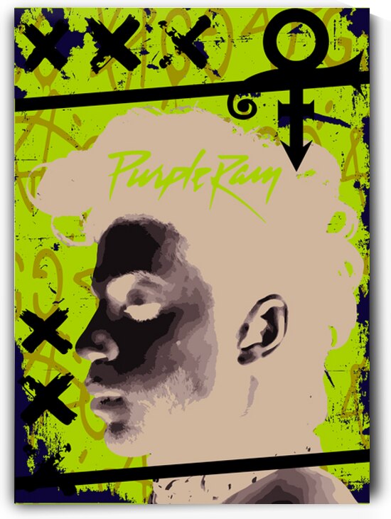 Purple Rain – Prince Pop Art Tribute by Daveschloffiart