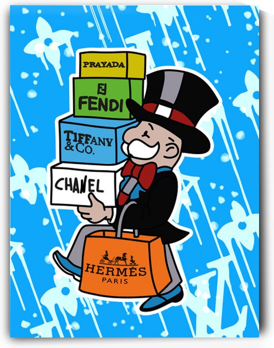 Shopping Day – Luxury Pop Art Print by Daveschloffiart