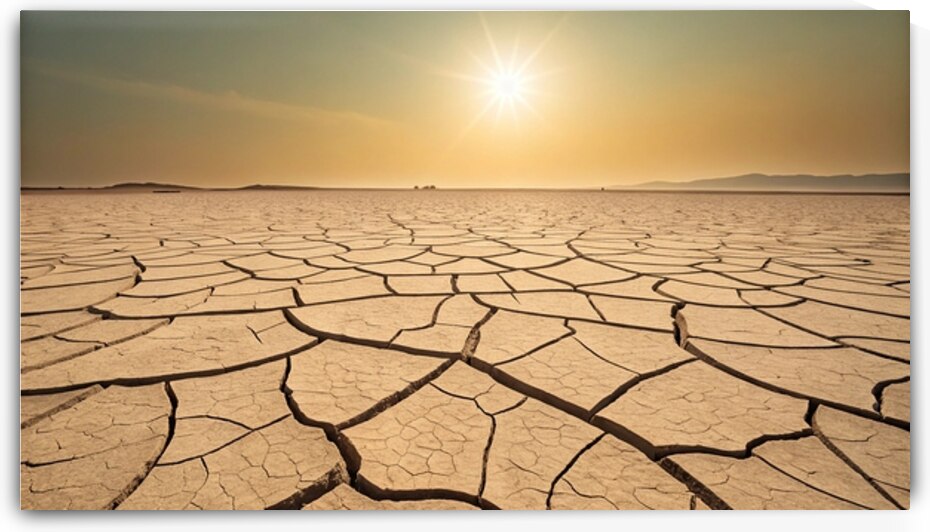 Scorched Earth – Cracked Desert Floor Under the by DesignTech