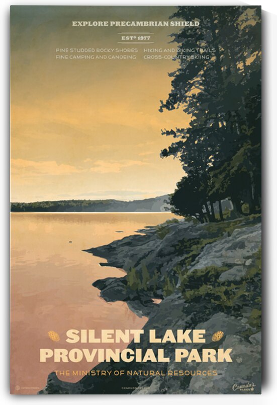 Silent Lake Provincial Park Poster by Cameron Stevens