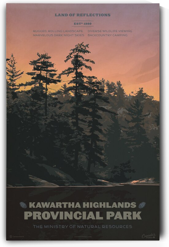 Kawartha Highlands Provincial Park Poster by Cameron Stevens