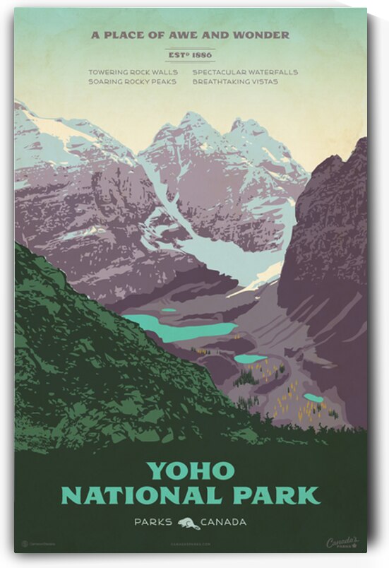 Yoho National Park Poster by Cameron Stevens
