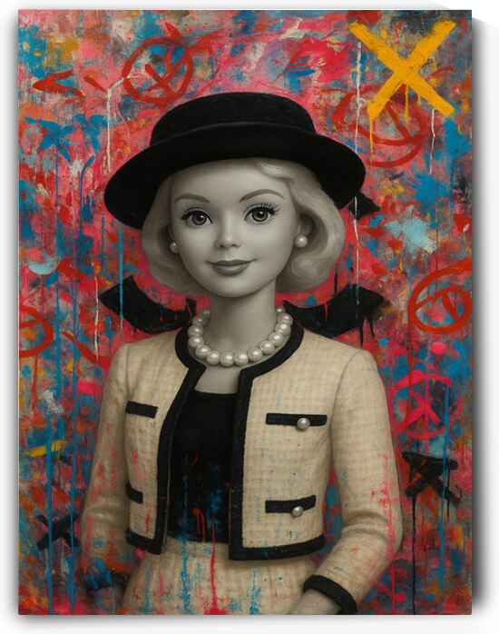 Modern Icon – Pop Graffiti Barbie by Daveschloffiart