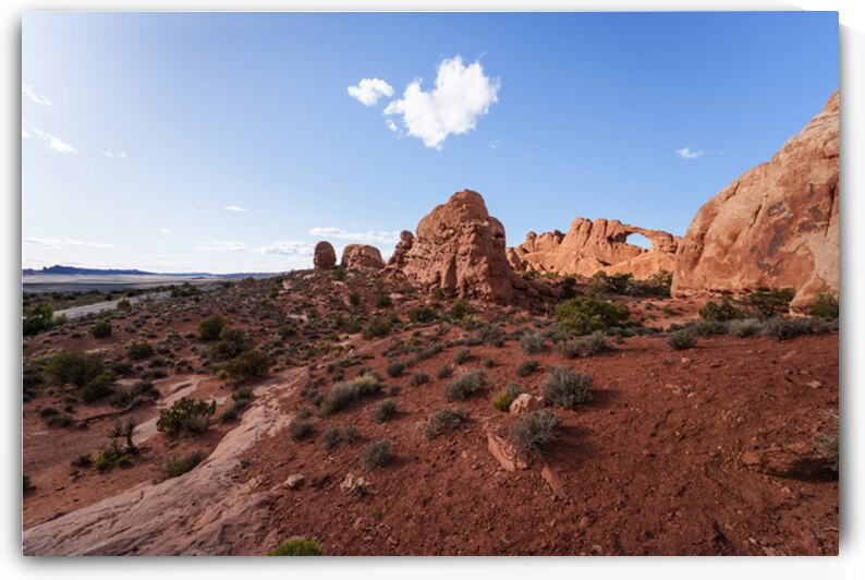 Arches Skyline Arch And Road by Jennifer White