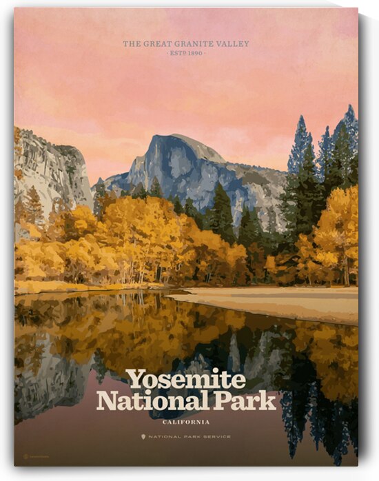 Yosemite National Park Poster by Cameron Stevens