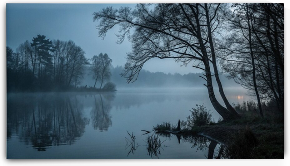 Calm Lake in the Mist by DesignTech