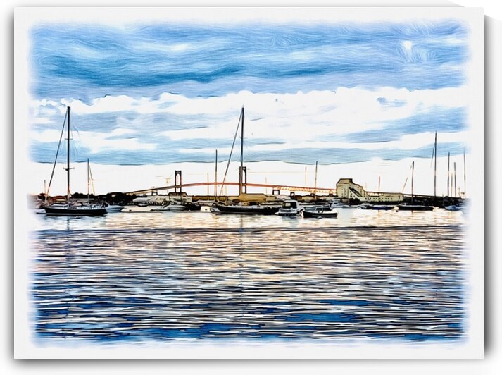 Newport RI Bridge SK by JANIce