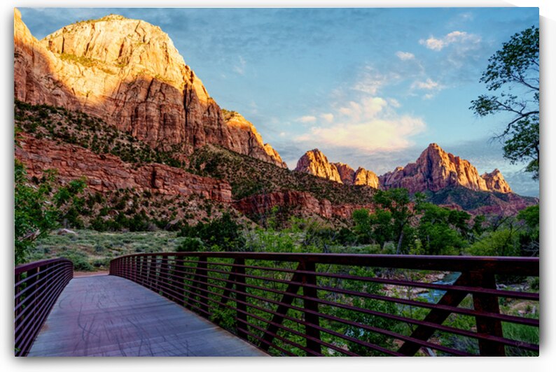Zion Watchman Sunset View by Jennifer White