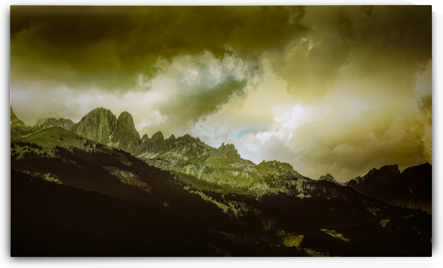 Passo Giau Mountain Skyview Sunset by Norma Brandsberg Photography