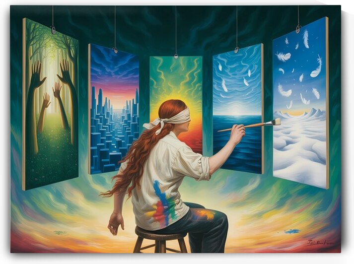 The Painter of Parallel Realities by hassan fathy