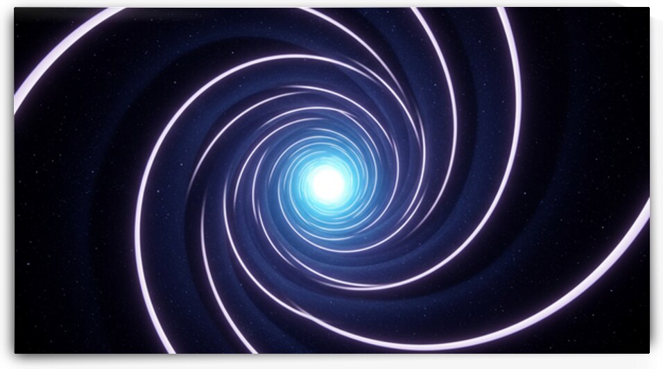 Portal of Light in Cosmic Tunnel by qubiprint