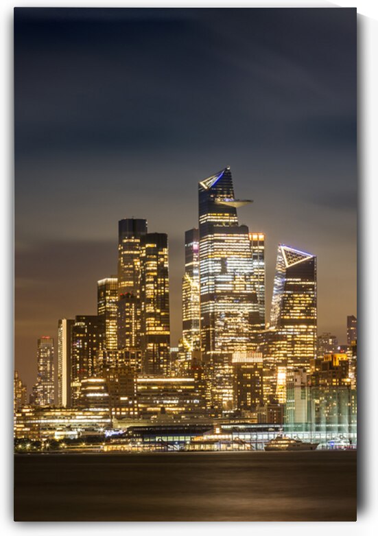 Magnificent NYC skyline with Hudson Yards in the evening by Melanie Viola