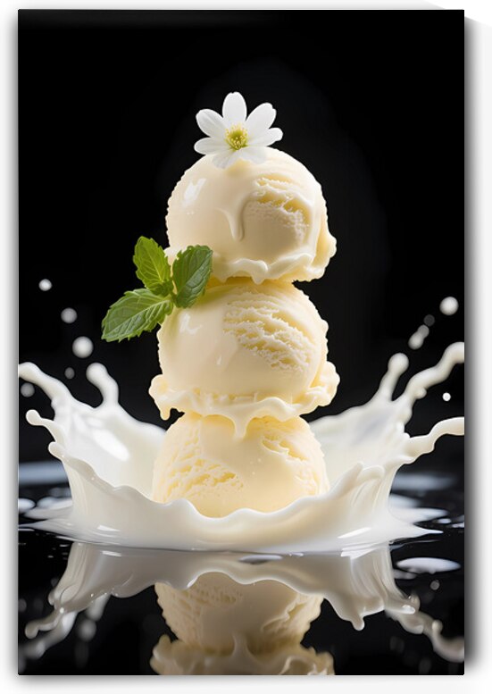 Ice Cream Artwork Black Ref 250612A1 by Bruno Chamtyoo  Bruno s Arts Boutique 