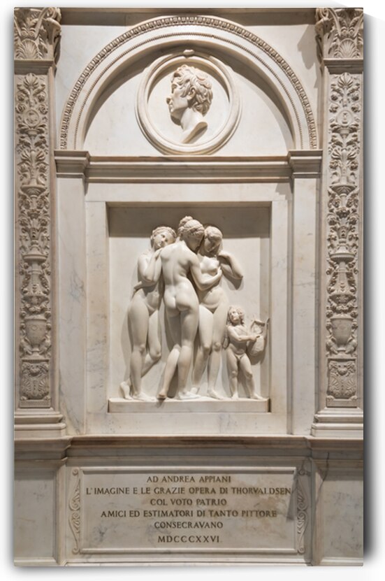 The Three Graces by sculptor Thorvaldsen. by Paolo Modena