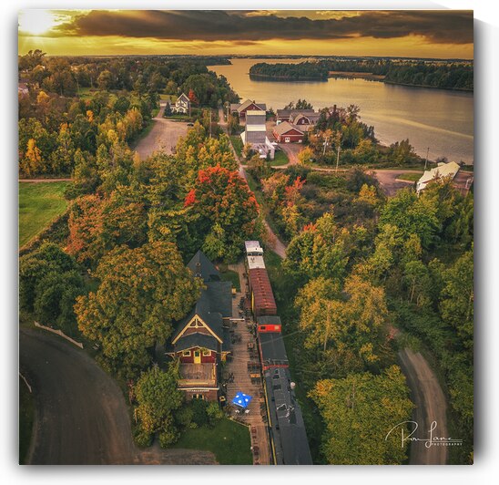 Tatamagouche Train Station above. by Ron Lane Photography