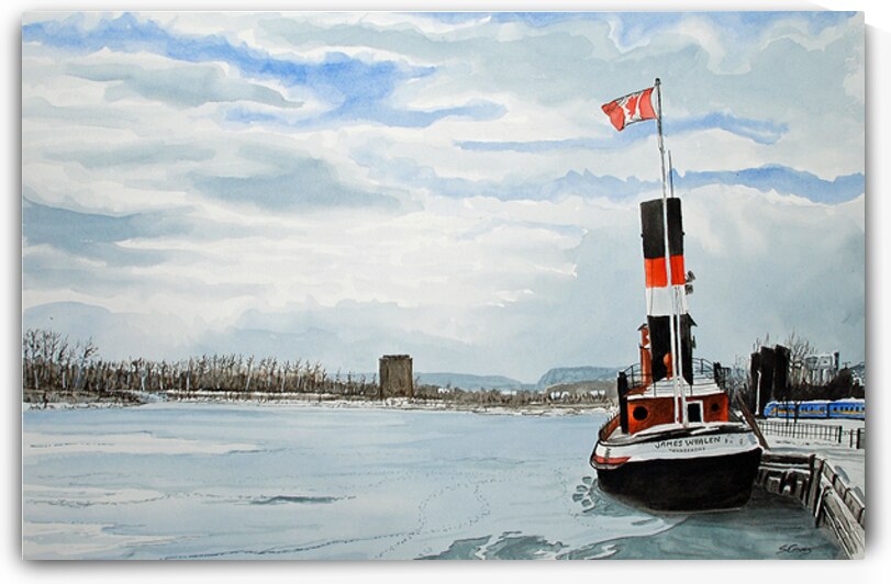 James Whalen Tug Boat Painting by Stephen Emms