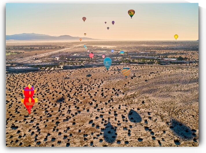 Desert Hot Air Balloon Ride by Ryan Cameron