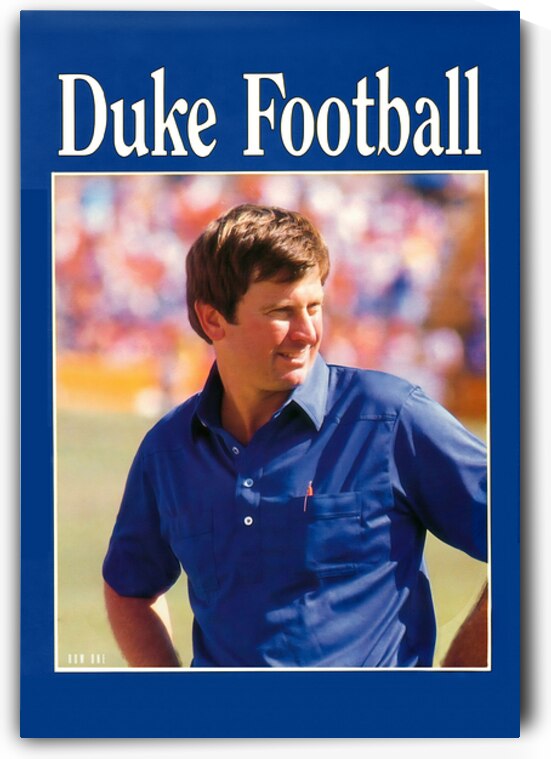 1988 Duke Football Art by Row One Brand