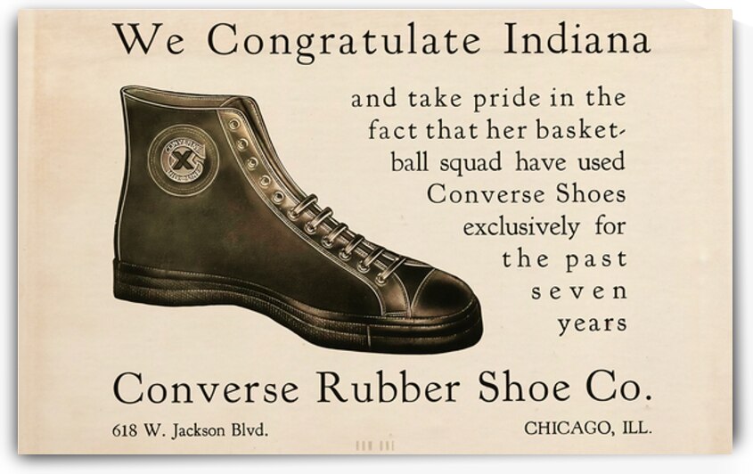 Vintage Converse Shoe Ad by Row One Brand