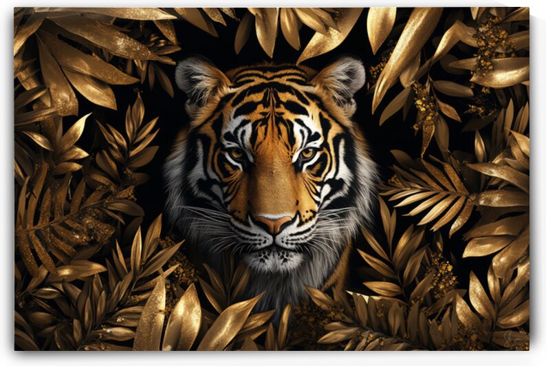 Majestic Gold - The Tigers Gaze by Arte Exquisites