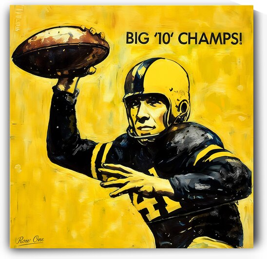 1958 Iowa Hawkeyes Football Big 10 Champs by Row One Brand