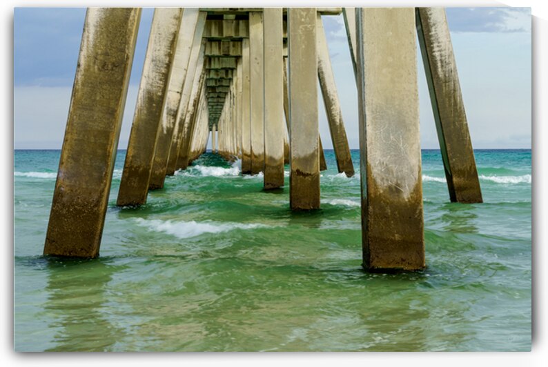 Under Navarre Pier After A Storm by Jennifer White