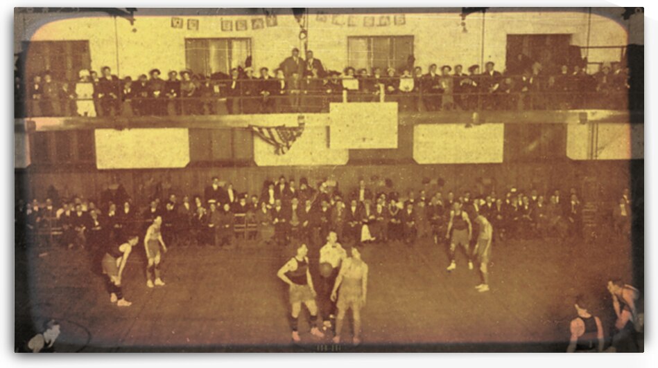 Early 1900s Missouri Basketball Tip Off by Row One Brand
