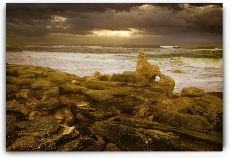 Palm Coast Rocky Sunset  by Norma Brandsberg Photography