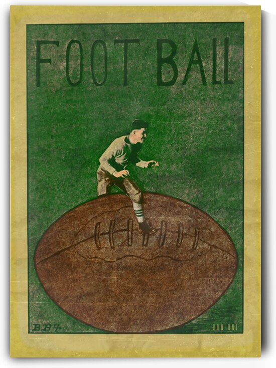 Early 1900s Baylor Football Art by Row One Brand