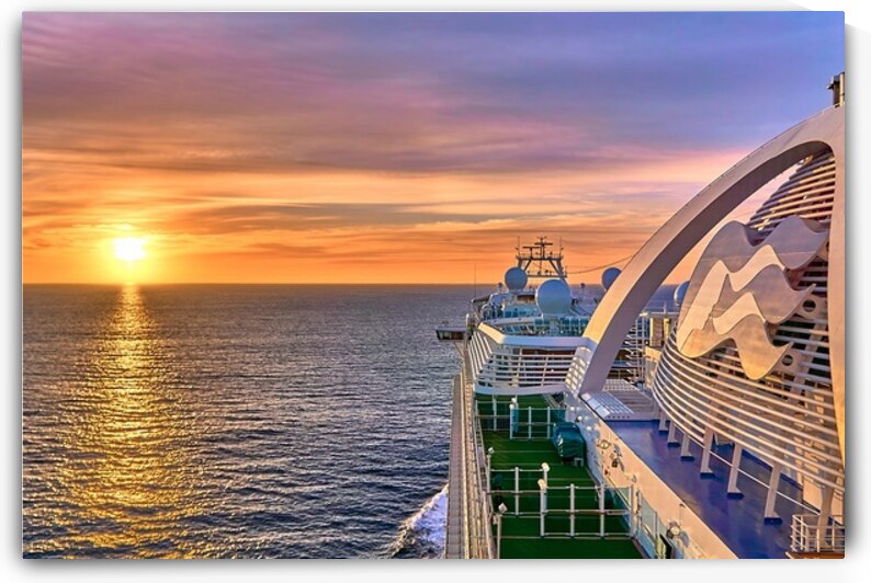 Sunrise at Sea on the Pacific Ocean by Ryan Cameron