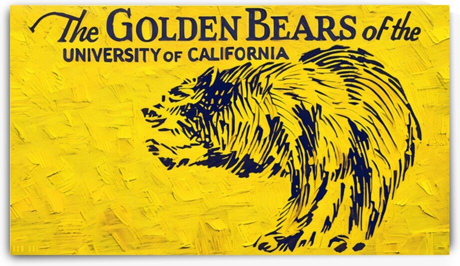 1930s Cal Golden Bear Art by Row One Brand