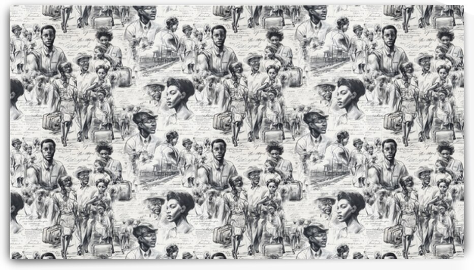 Echoes of Migration - A Sketch of Strength by Arte Exquisites