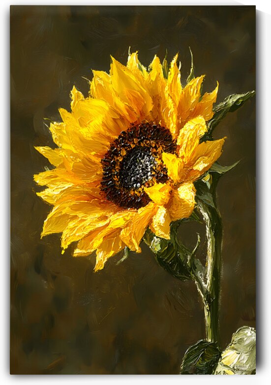 Grace Doree - Golden Grace - Sunflower Portrait Art Prints by Savage Art Prints