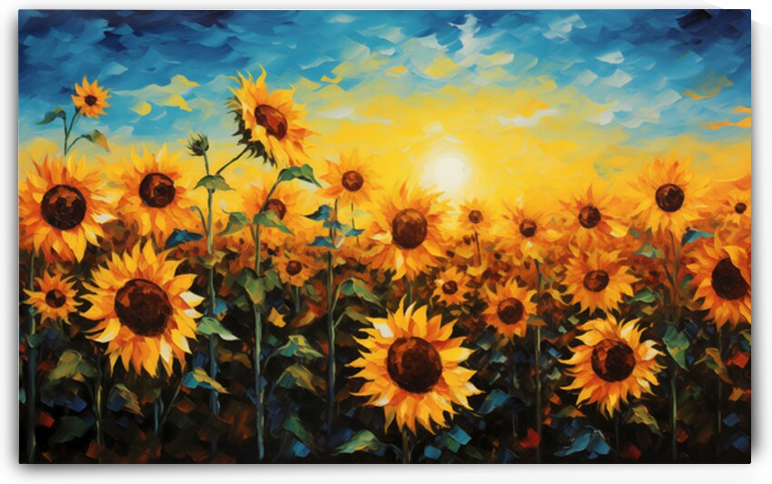 Le Soleil Se Souvient - The Sun Remembers - Warm Floral Art Prints by Savage Art Prints