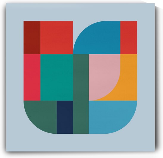 Colorful geometric shapes 15 by Vitor Costa
