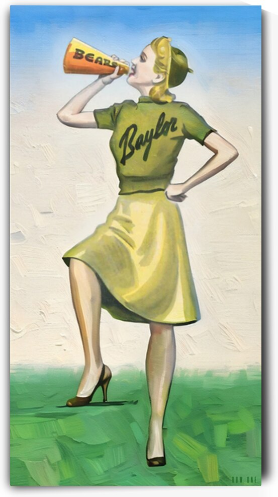 1940s Baylor Fan Cheering by Row One Brand