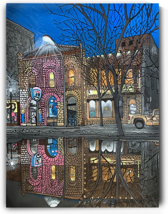 King s Head Pub by joannebergerart