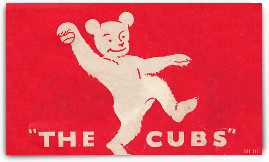 1934 Chicago Cubs Art by Row One Brand