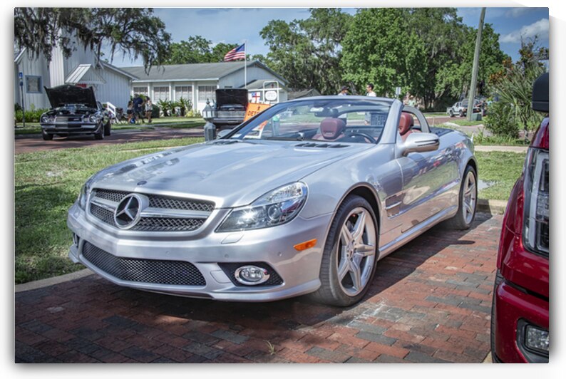 2009 Silver Mercedes Benz SL 550 Silver Arrow X1 1 by Rich Franco
