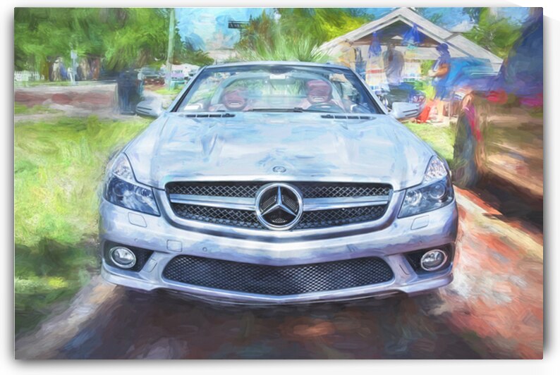 2009 Silver Mercedes Benz SL 550 Silver Arrow X1 3 by Rich Franco