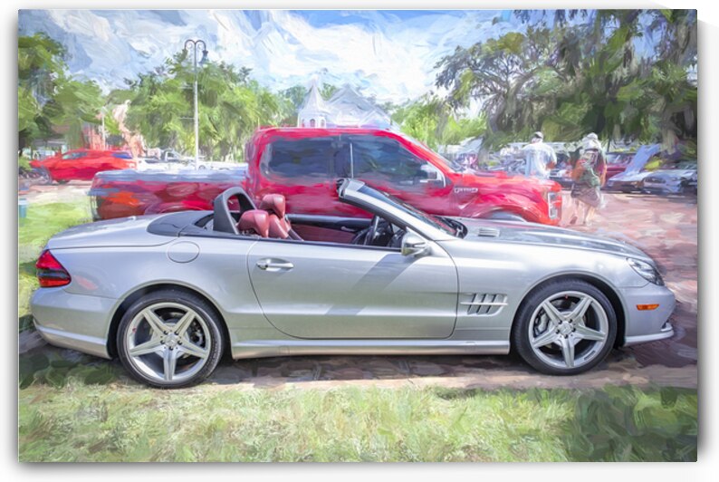 2009 Silver Mercedes Benz SL 550 Silver Arrow X1 5 by Rich Franco