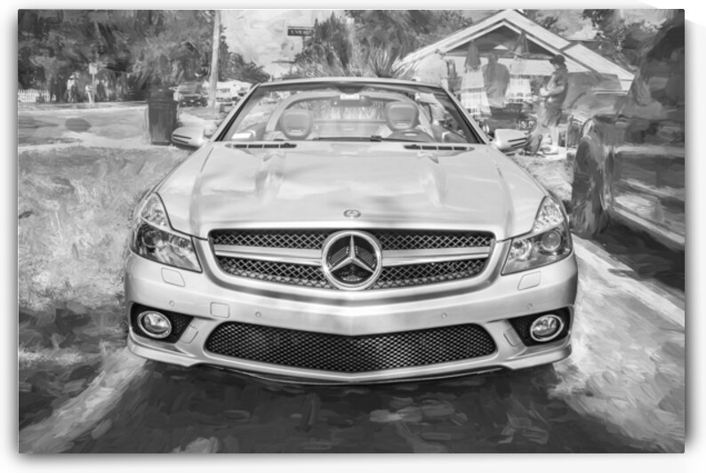 2009 Silver Mercedes Benz SL 550 Silver Arrow X1 6 by Rich Franco